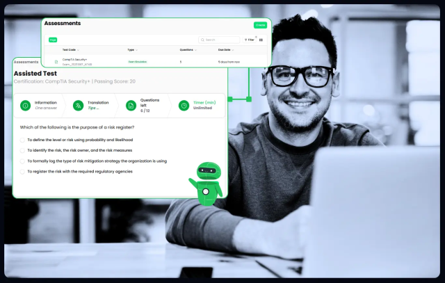 Moteur de simulation d'examen unique connecté à l'IA - ExamBoot